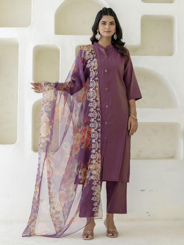 VP 9710 P Silk Blend Women Ethnic Suit Sets